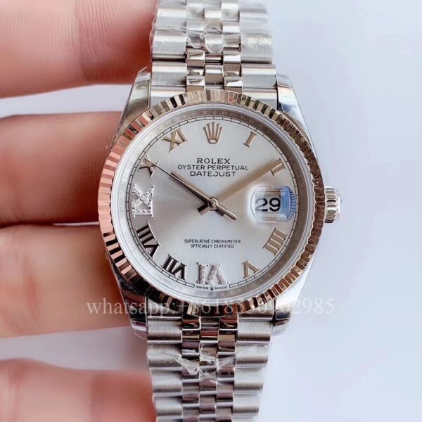 Rolex DATEJUST Relógio Unissex 36mm CAL.2813 2836 3235 Movimento Automático Mecânico Aço Inoxidável Relógios BP Factory