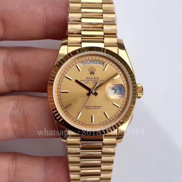 Rolex Daydate Mens Watch 36mm CAL.2813 2836 3235 Movimento Automático Mecânico em Aço Inoxidável Relógios BP Factory