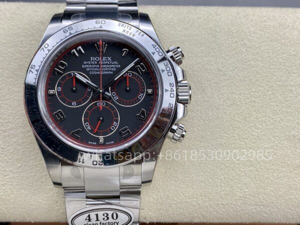 Rolex DAY-Tona Herrenuhr 40mm CAL. 4130 Uhrwerk Automatik Mechanisch Edelstahl Uhren Clean Factory