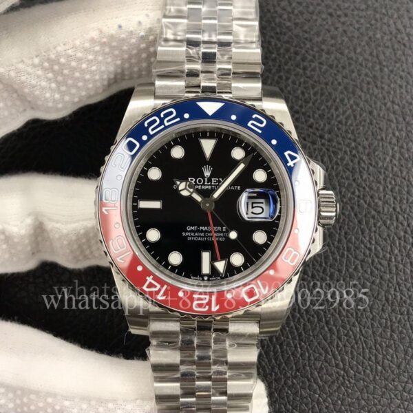 Rolex GMT-II Mens Watch m126710blro 40mm CAL.3186 Movement Automatic Mechanical Stainless Steel Watches GM Factory