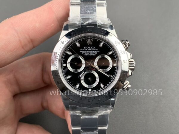 Rolex DAY-Tona Mens Watch 40mm CAL. 4130 Movimento Automático Mecânico em Aço Inoxidável Relógios N Factory