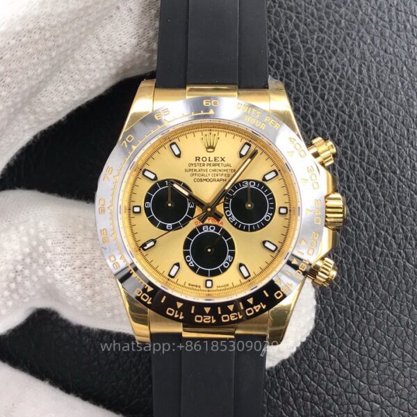 Rolex DAY-Tona Mens Watch 40mm CAL. 4130 Movimento Automático Mecânico em Aço Inoxidável Relógios N Factory