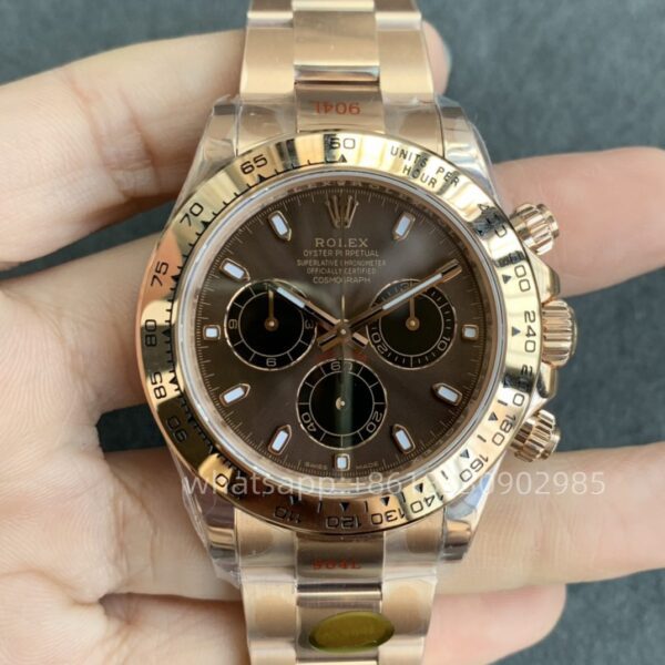 Rolex DAY-Tona Mens Watch 40mm CAL. 4130 Movimento Automático Mecânico em Aço Inoxidável Relógios N Factory
