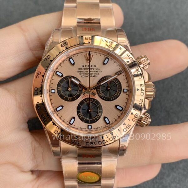 Rolex DAY-Tona Mens Watch 40mm CAL. 4130 Movimento Automático Mecânico em Aço Inoxidável Relógios N Factory