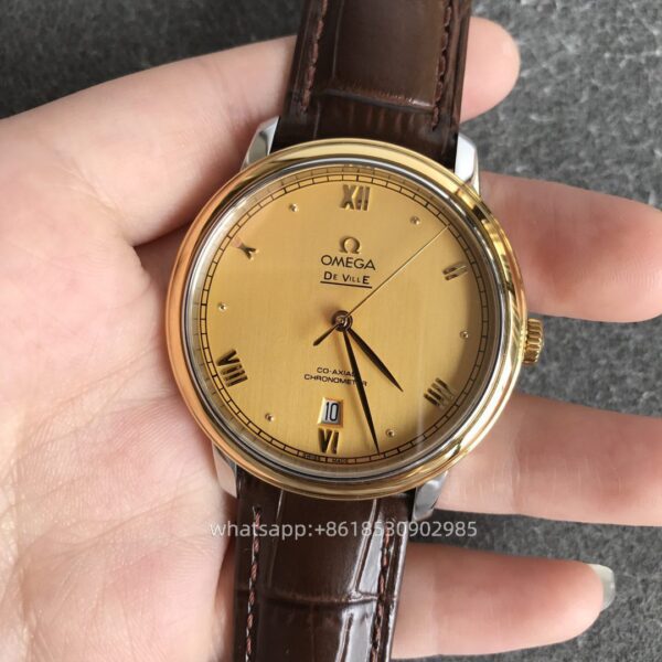 オメガデビルメンズ腕時計39.5ミリメートルCAL.9015ムーブメント自動機械ステンレススチール時計MKSファクトリー