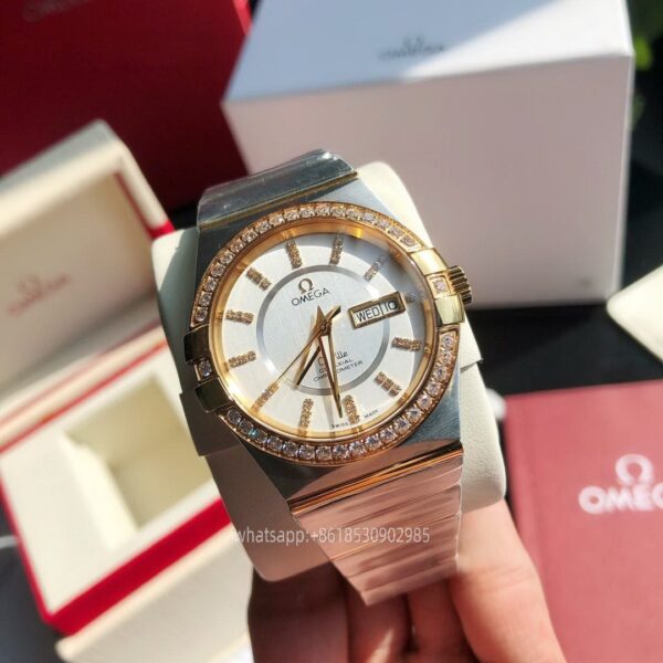 OMEGA CONSTELLATION Reloj para hombre 38mm CAL.8501 Movimiento Automático Mecánico de acero inoxidable Relojes GD Fábrica