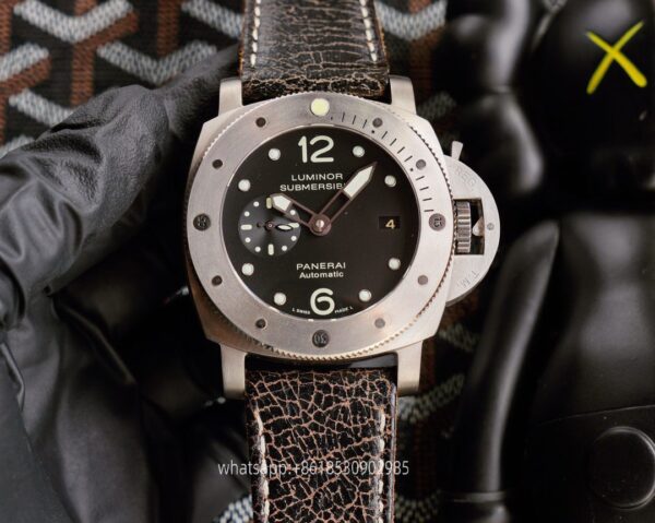 Panerai Submersible Mens Watch 47mm CAL9002 Mechanical Movement Stainless Steel Watches