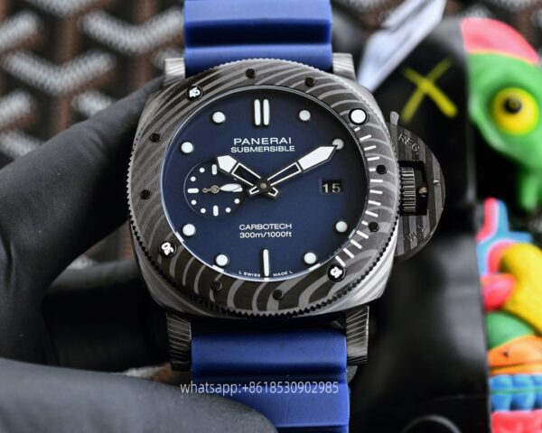 パネライ潜水メンズ腕時計47ミリメートルCAL.2555機械式ムーブメントステンレススチール時計V7工場