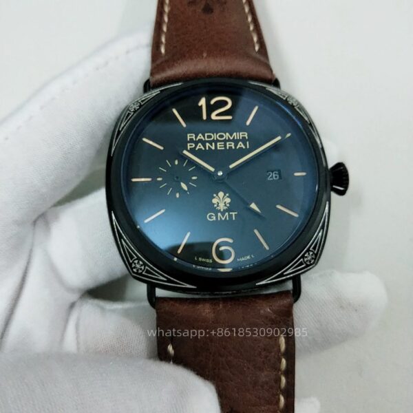Panerai Radiomir Due Mens Watch 45mm Mechanical Movement Stainless Steel Watches
